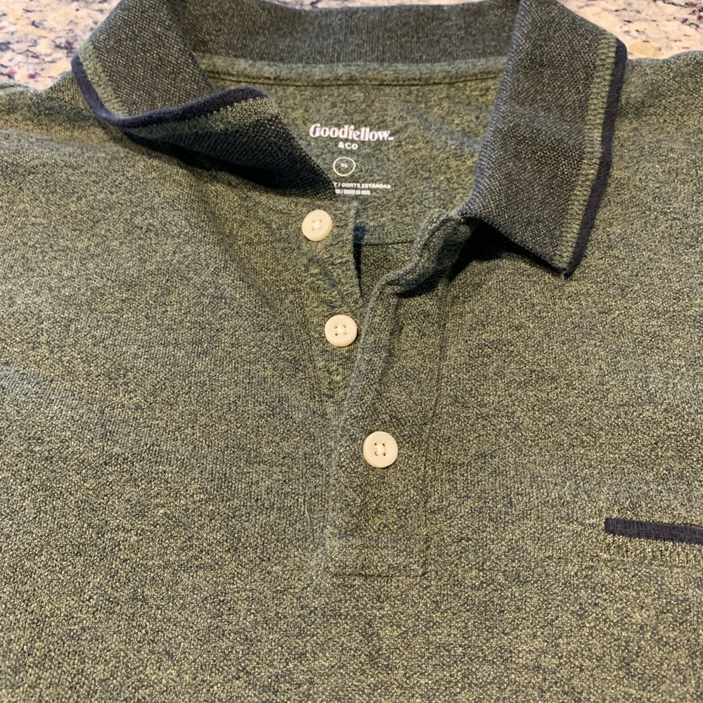 Goodfellow polo shirt mens green